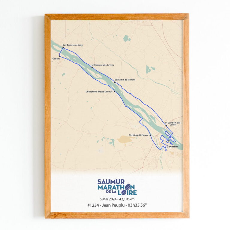 The Post Trace - Affiche Marathon de la Loire