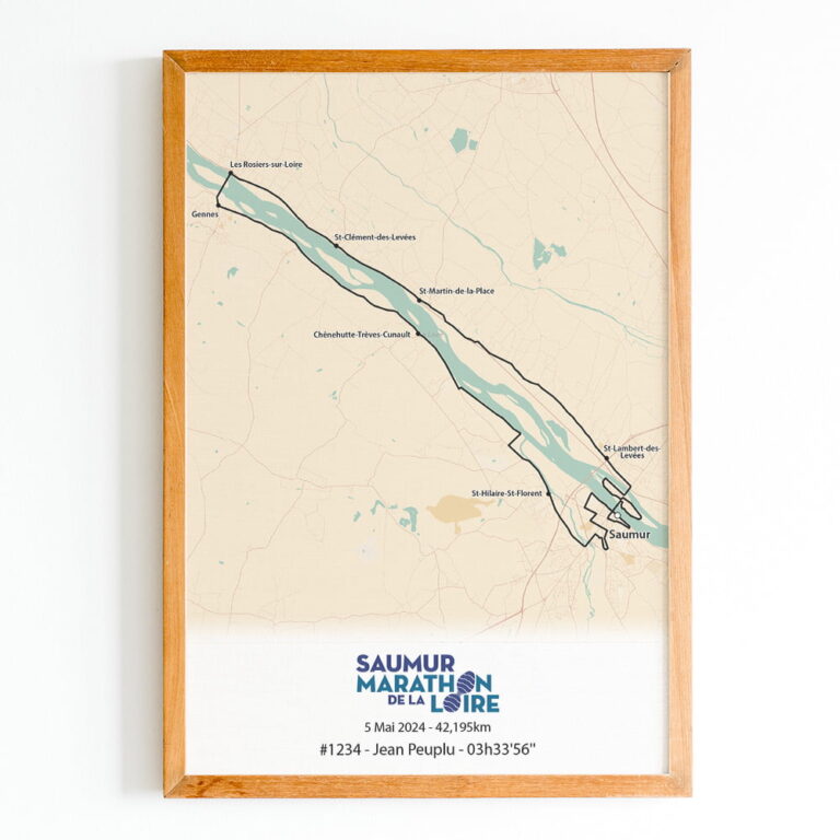 The Post Trace - Affiche Marathon de la Loire