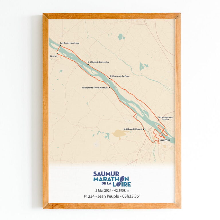The Post Trace - Affiche Marathon de la Loire