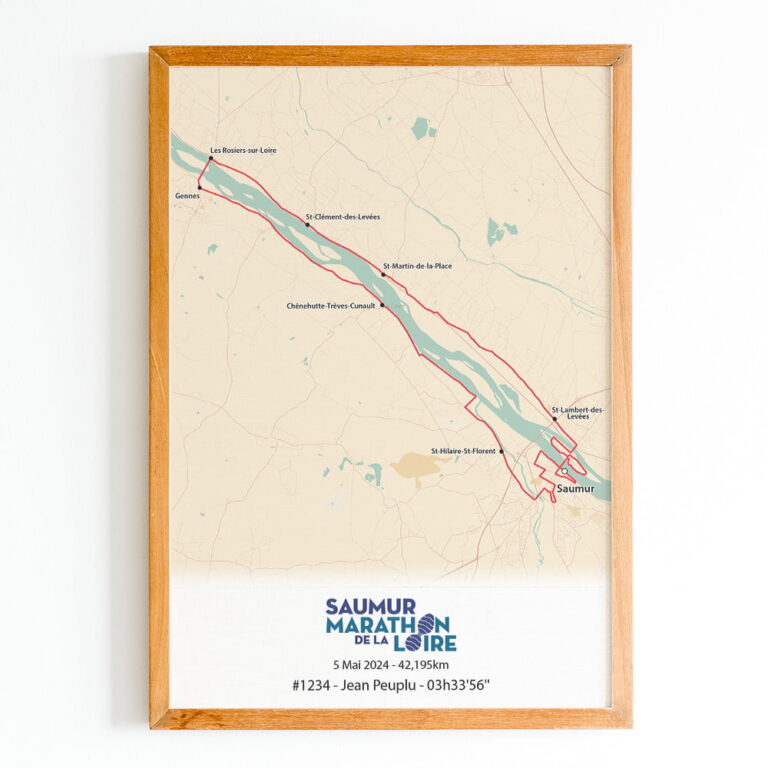 The Post Trace - Affiche Marathon de la Loire