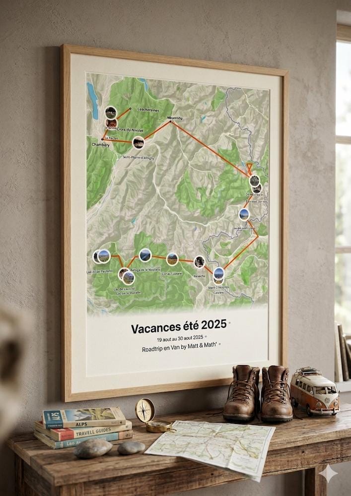 The Post Trace - Affiche voyage personnalisée