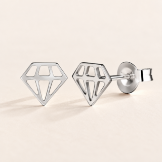 Annah Cruz - Puce d’oreilles Diamant argent