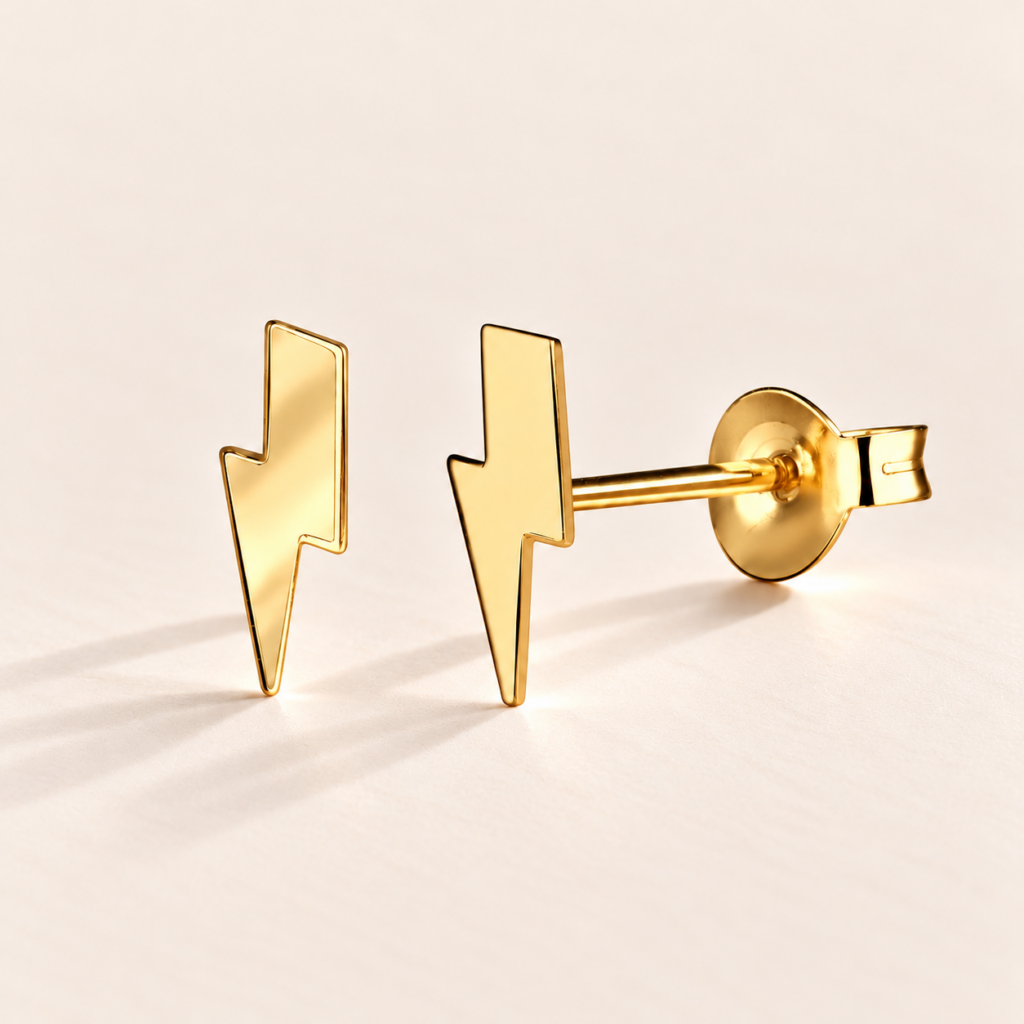annah cruz boucle puce eclair or jaune 1024x1024 1 Annah Cruz Bijoux - Puce d'oreilles éclair Or jaune