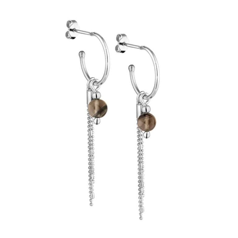 annahcruz boucle oreilles sidney argent obscidienne transparente 1024x1024 1 Annah Cruz Bijoux - Boucles créoles Sidney – argent925