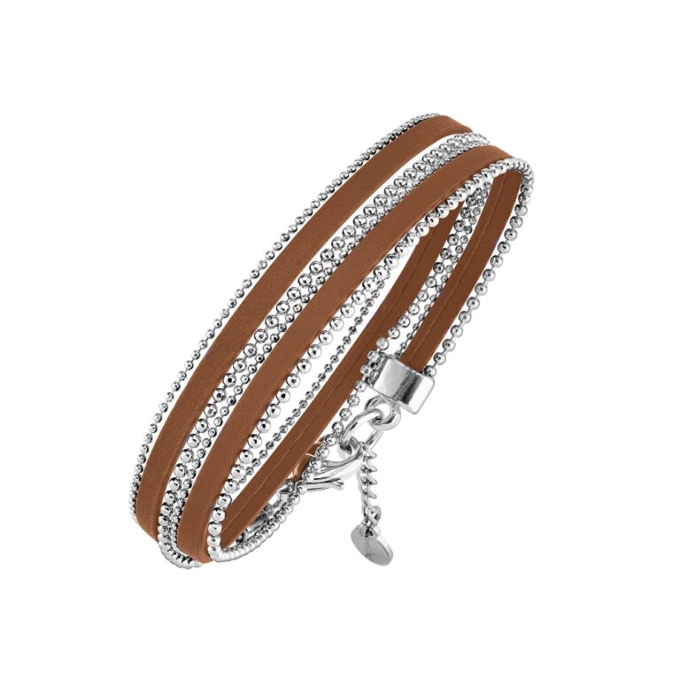 Annah Cruz Bijoux - Bracelet Farandole Cuir Mat – marine