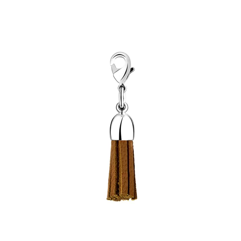 annahcruz charm cuir noi s Annah Cruz Bijoux - Charm pompon mini cuir – rouge