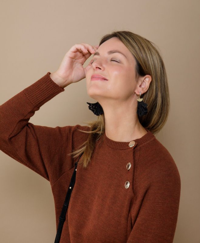 April & C. - Robe Pull Holly - Rouille – l-xl