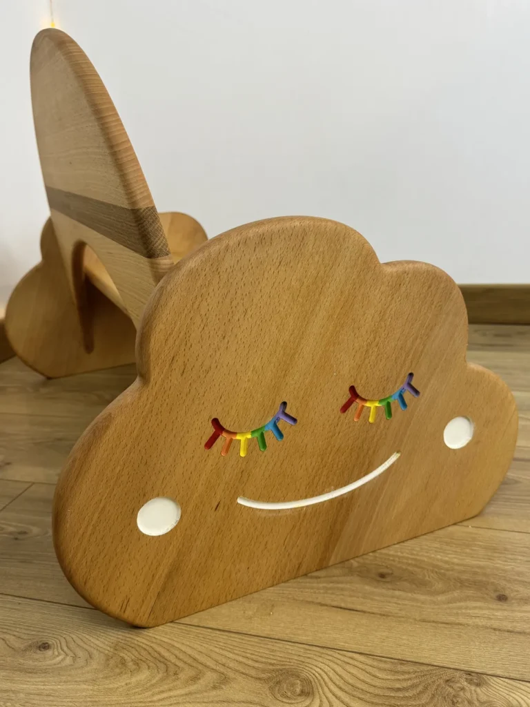 Sève et Copeaux - Banc pour enfant "Rêve coloré" - pièce unique n°2