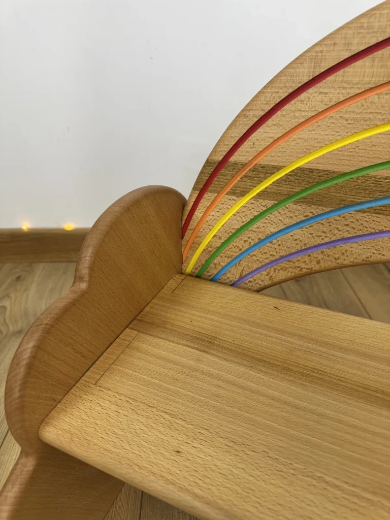 Sève et Copeaux - Banc pour enfant "Rêve coloré" - pièce unique n°2