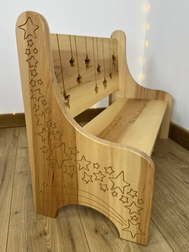 Sève et Copeaux - Banc pour enfant "Repos des songes" - pièce unique n°1