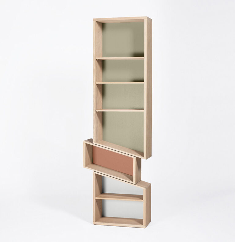 bibliotheque en bois massif slide drugeot manufacture Drugeot.com - Bibliothèque SLIDE – teinte-noyer-finition