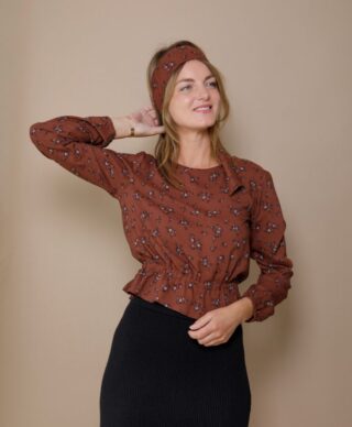 April et C - Blouse Ambre – Châtaigne