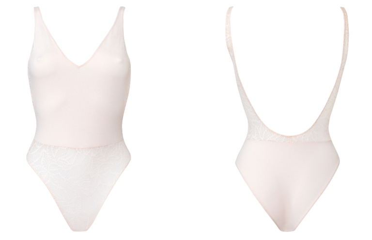 BOTT Lingerie - Body La First - Blanc Rosé – XL