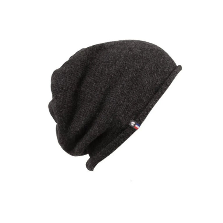 PALÂBA - Pack cachemire et laine homme : bonnet et écharpe – Noir Val d'Isère