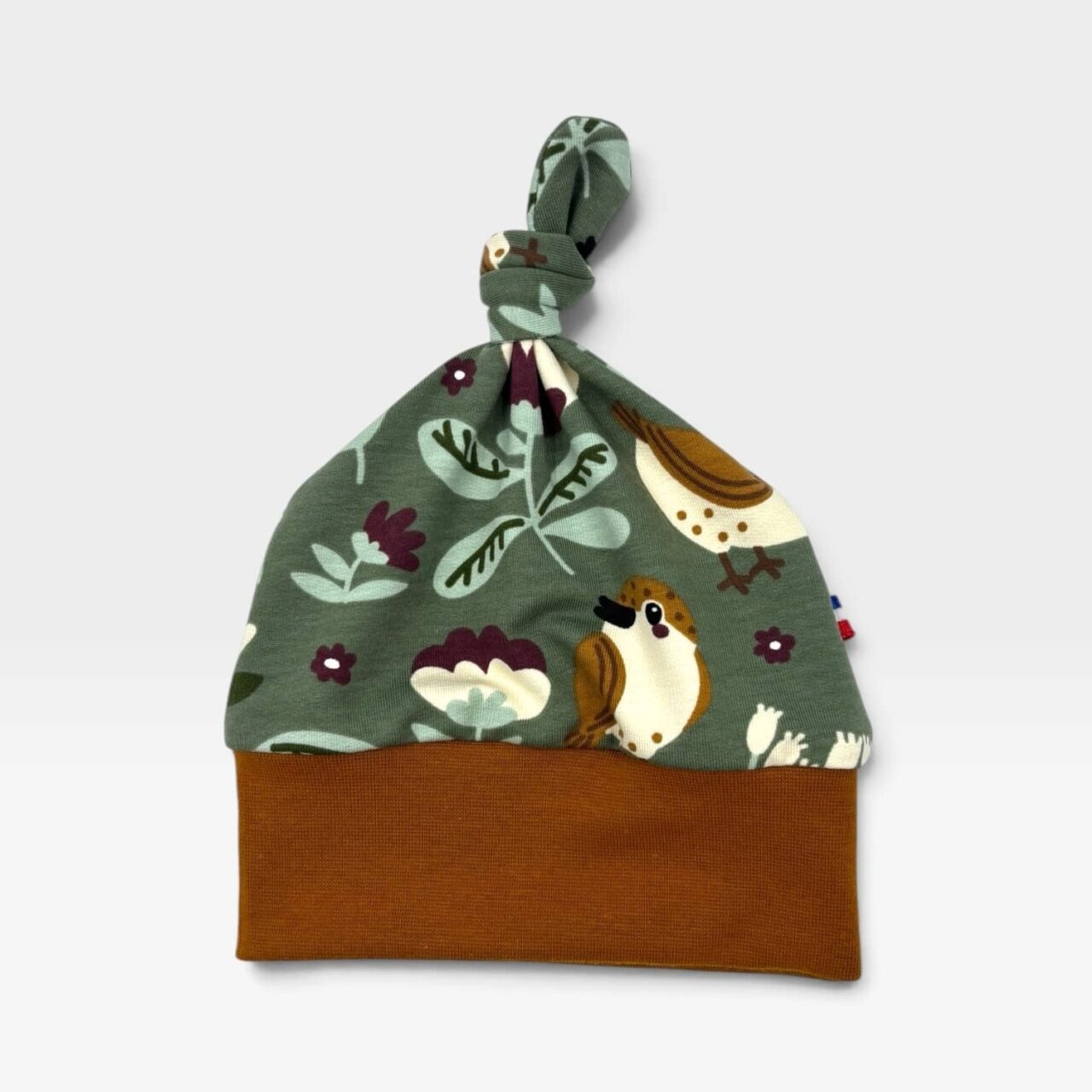 bonnet evolutif avec noeud alani 11562 les Mômes des Dômes - Bonnet évolutif avec noeud Alani – 12mois-3ans
