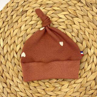 Bonnet évolutif avec noeud Amore par la marque Les Mômes des Dômes Les Mômes des Dômes - Bonnet évolutif avec noeud Amore