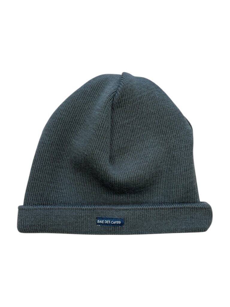 Baie des Caps - Bonnet Marin Adulte en Pure Laine – Anthracite Rouge