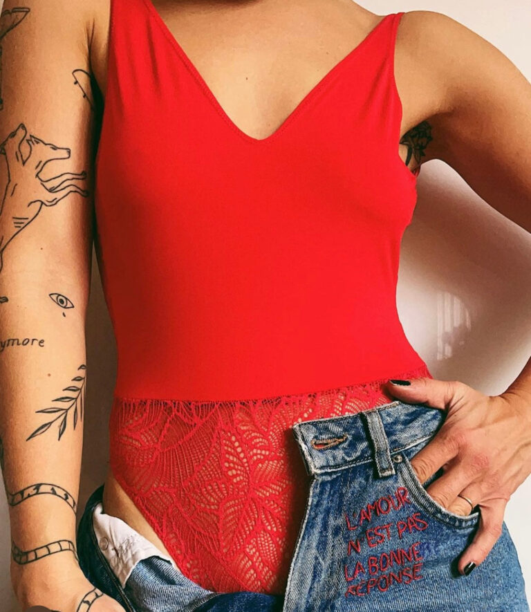 BOTT Lingerie - Body La First - Rouge Hot – XL / Rouge Hot