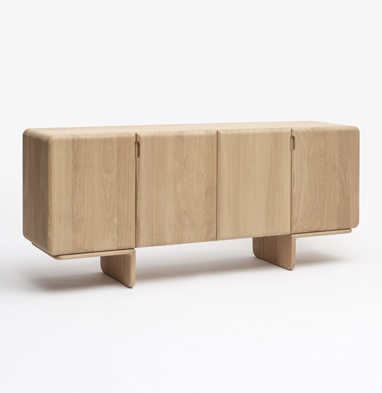 buffet design teheme Drugeot.com - Buffet TÉHÈME - 4 portes – teinte-noyer-finition