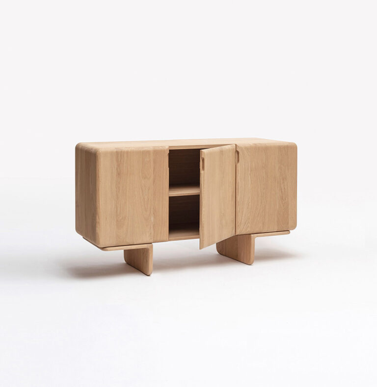 Drugeot.com - Buffet TÉHÈME - 3 portes – teinte-noyer-finition