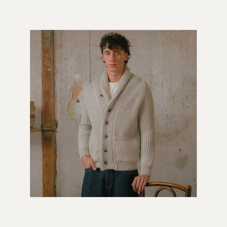 Bleu De Chauffe - Cardigan Doëlan - Naturel