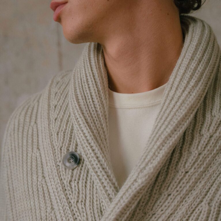 Bleu De Chauffe - Cardigan Doëlan - Naturel
