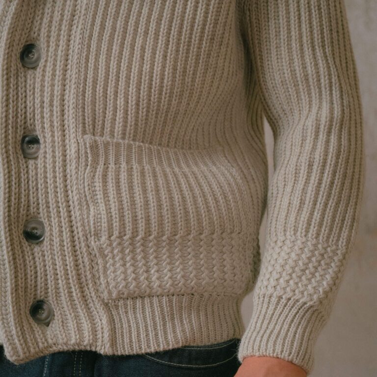 Bleu De Chauffe - Cardigan Doëlan - Naturel
