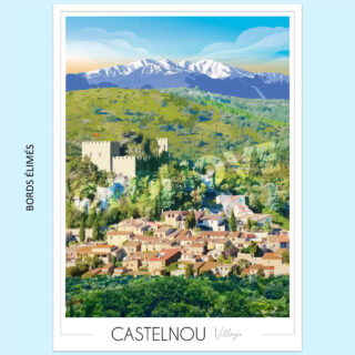 Affiche de Castelnou | Imparfaite 50×70 cm par la marque Foliove Foliove - Affiche de Castelnou | Imparfaite 50×70 cm