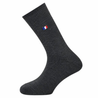 PALÂBA - Chaussette française homme anthracite – Drapeau tricolore
