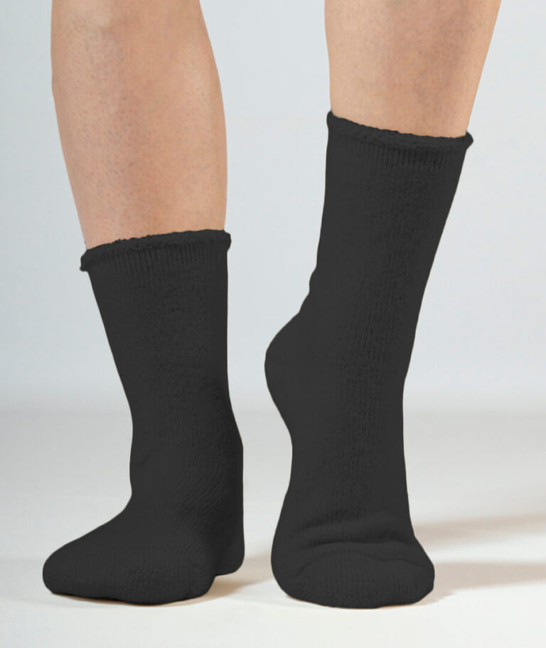 chaussettes chaudes laine bouclettes noires fabriqu es en france Ardelaine - Chaussettes Bouclettes en pure laine