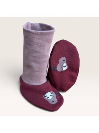 Chaussons de portage Jasper par la marque Les Mômes des Dômes Les Mômes des Dômes - Chaussons de portage Jasper