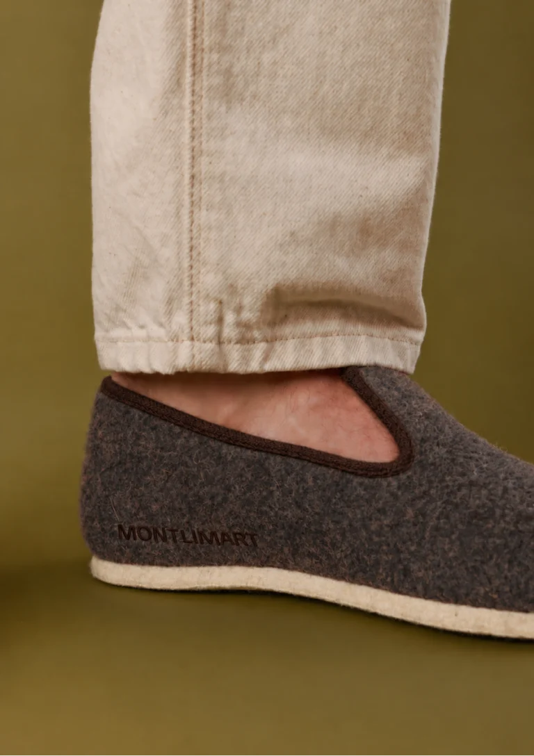 chaussons martin beige fonce Montlimart - CHAUSSONS MARTIN BEIGE FONCE