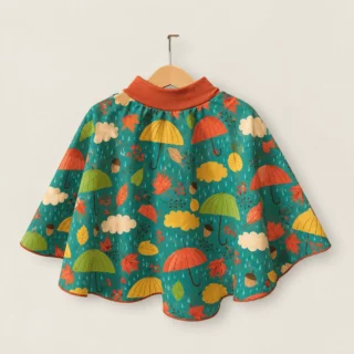 CHO Poncho spécial voiture approuvé par Sécurange – Autumn par la marque Les Mômes des Dômes Les Mômes des Dômes - CHO Poncho spécial voiture approuvé par Sécurange – Autumn
