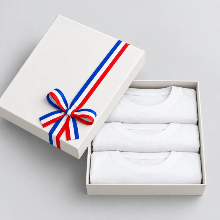 PALÂBA - Coffret cadeau homme : 3 t-shirts blancs col rond – XXXL