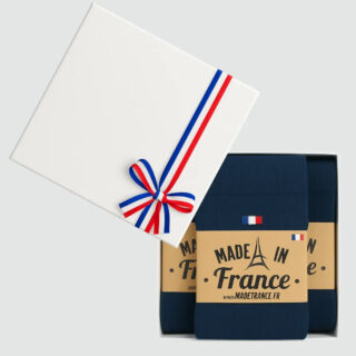 PALÂBA - Coffret chaussettes homme : 3 paires bleu marine