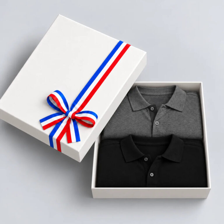 PALÂBA - Coffret polo homme : duo noir et gris anthracite – XL
