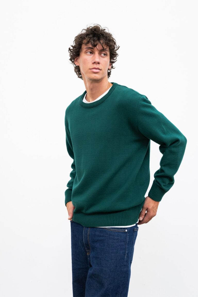 100% Coton Biologique - Col Rond BISCO Forest – XL