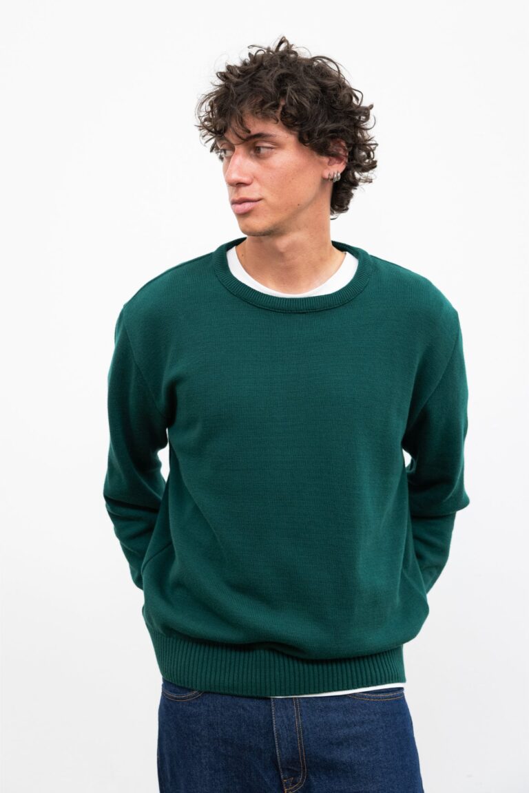 100% Coton Biologique - Col Rond BISCO Forest – XL