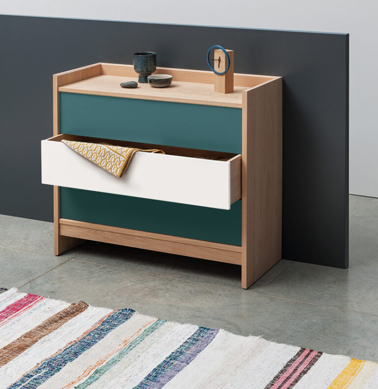 Drugeot.com - Commode BRIC – teinte-noyer-finition