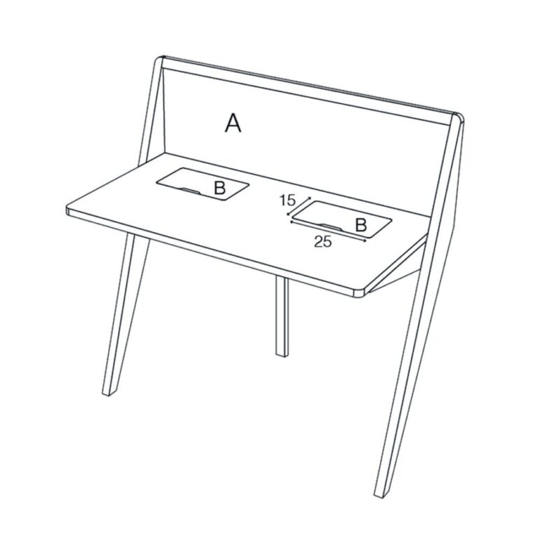 Drugeot.com - Bureau COMPAS – teinte-noyer-finition