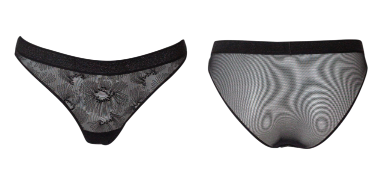 BOTT Lingerie - Culotte Le Crush - Noir Shadow – XL