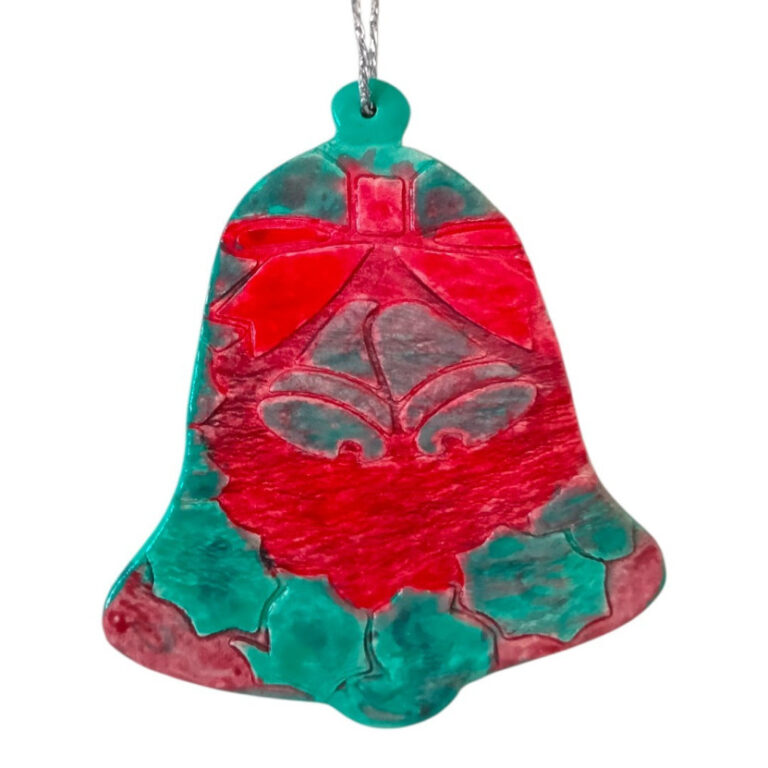 L’Atelier de Patricia - Décoration de Noël argile – Vert et rouge