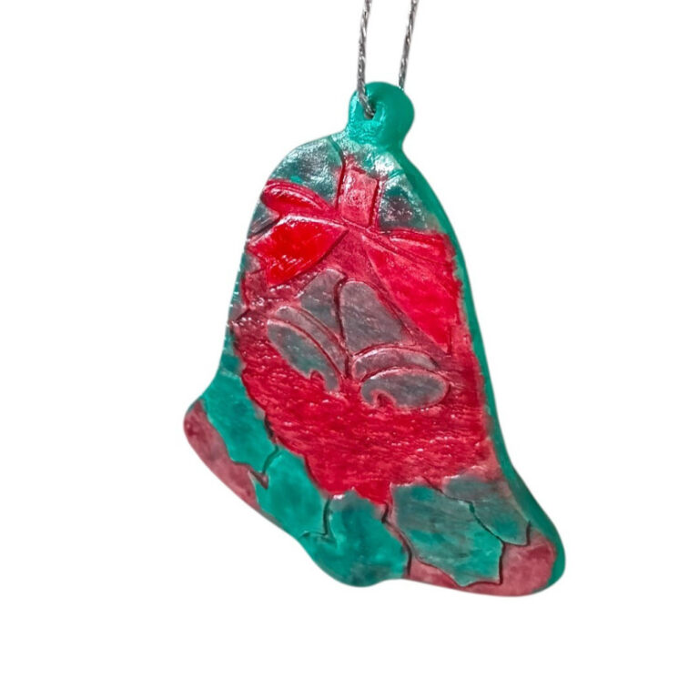 L’Atelier de Patricia - Décoration de Noël argile – Vert et rouge