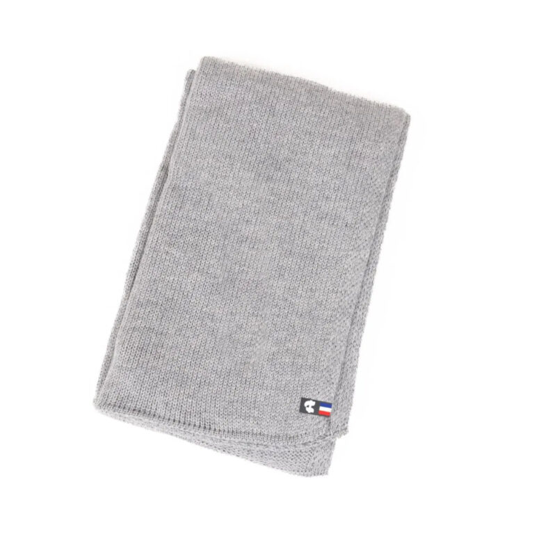 PALÂBA - Pack cachemire et laine homme : bonnet et écharpe – Gris Gavarnie