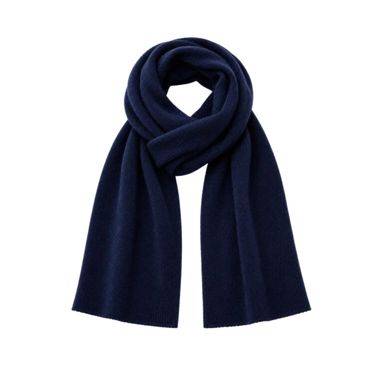 PALÂBA - Pack cachemire et laine homme : bonnet et écharpe – Marine Léman