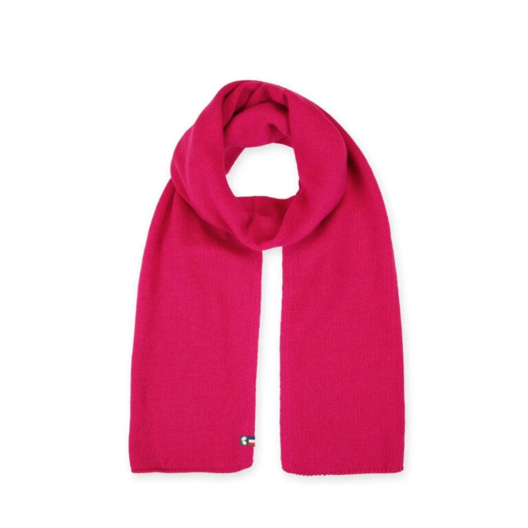 PALÂBA - Ensemble pure laine mérinos femme : écharpe et gants – Fuchsia Rosière