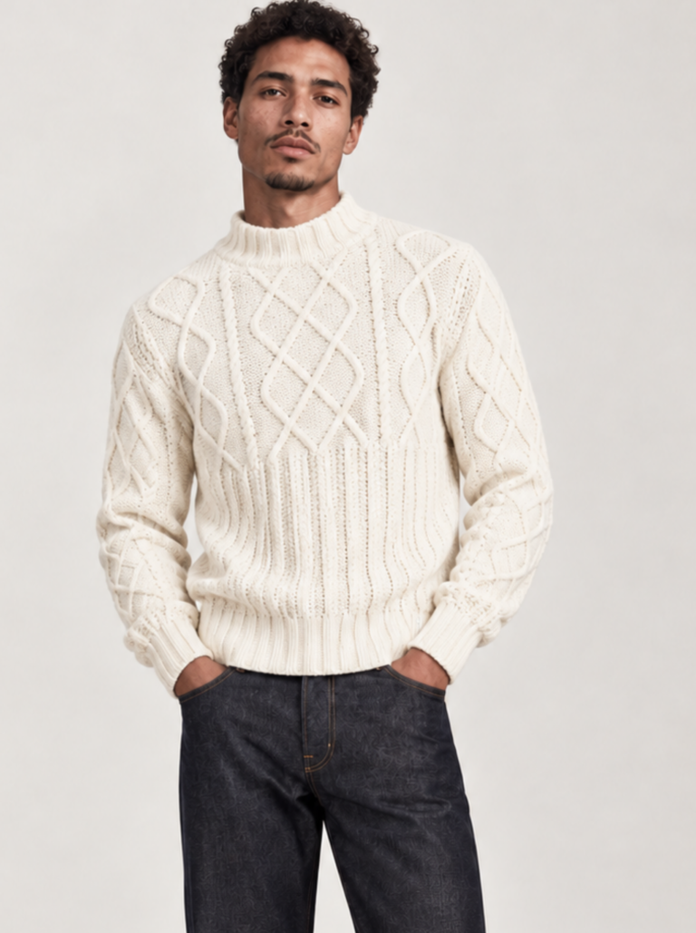 PIPOLAKI - Pull PIPOLAKI - Homme – Blanc / XL
