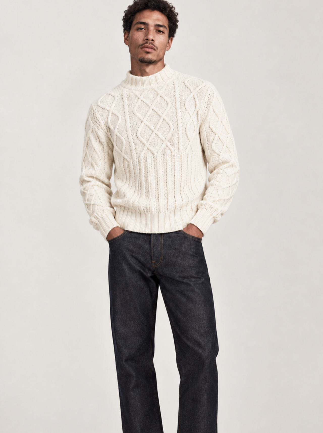 fichesproduit 55 PIPOLAKI - Pull PIPOLAKI - Homme – Blanc / XL