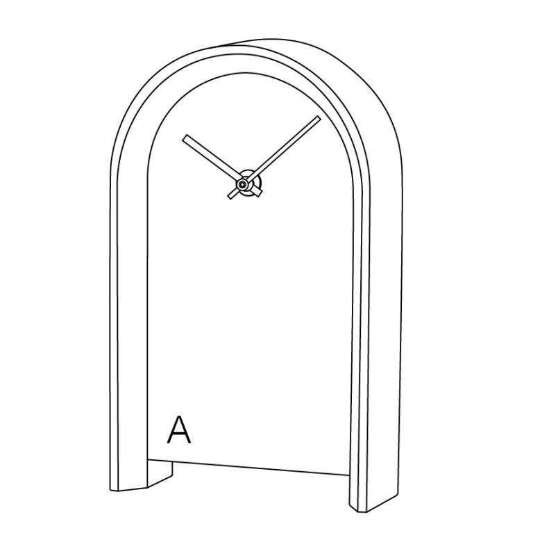 Drugeot.com - Horloge ARC – vert-sauge