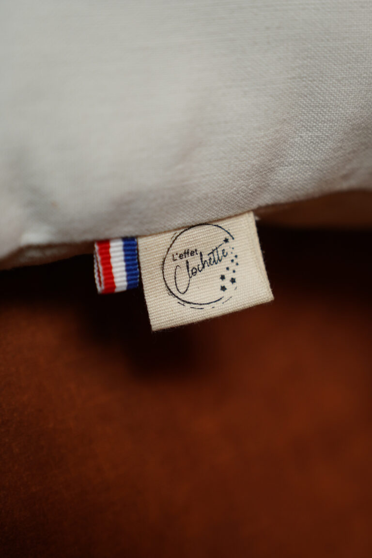 L'Effet Clochette - Coussin brodé Premium Bitcoin